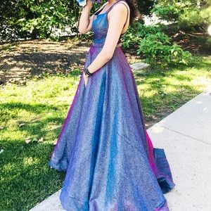 Purple shimmer Prom Dress